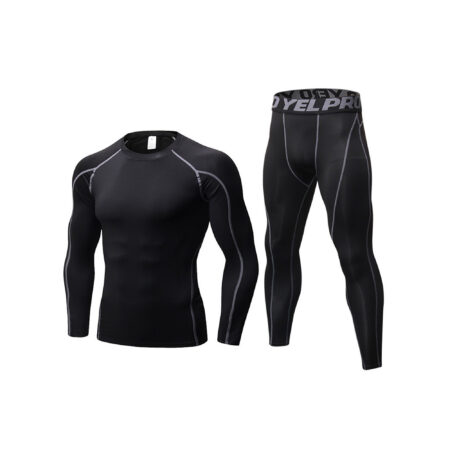 Men Long Sleeve Gym Fitness Sets